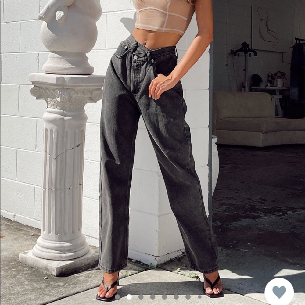 Princess Polly Holly asymmetric jeans